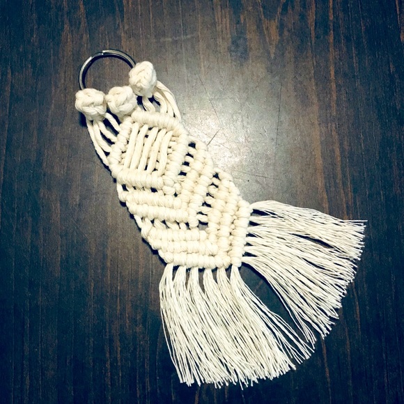 Uniquely Hand Crafted MaCrAmÈ Keychain Purse Charm~BÖhÖ Fashion Accessory L♥️VE! - Picture 8 of 16